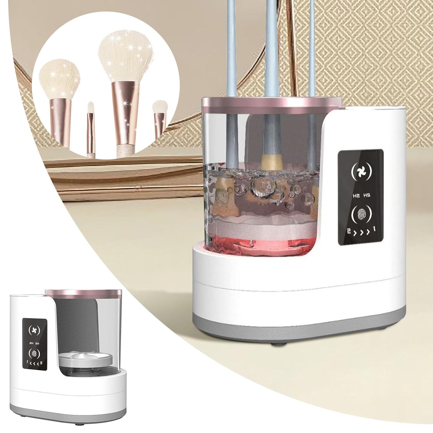 GlowSpin™ 💎 Pro-Grade Electric Brush Washer for Beauty Lovers