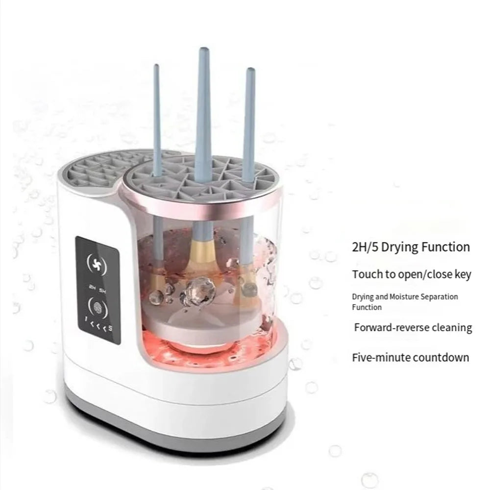 GlowSpin™ 💎 Pro-Grade Electric Brush Washer for Beauty Lovers